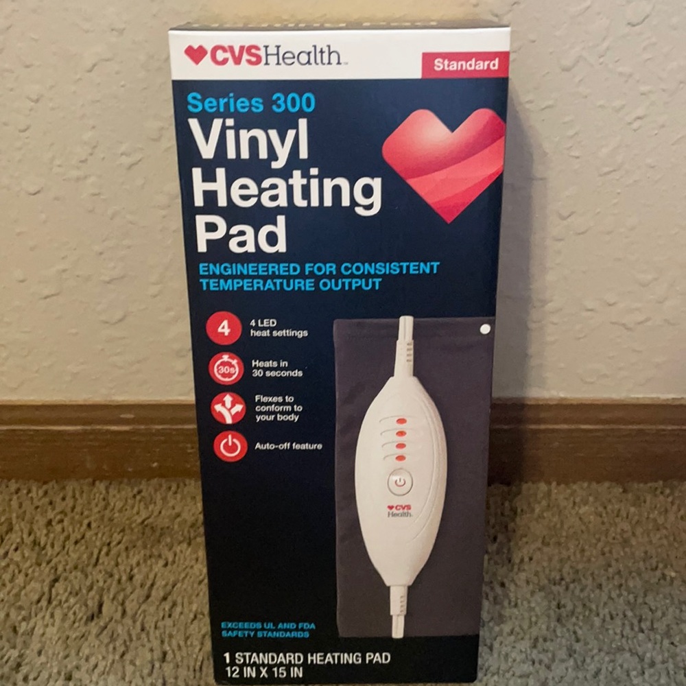 Vinyl heating pad